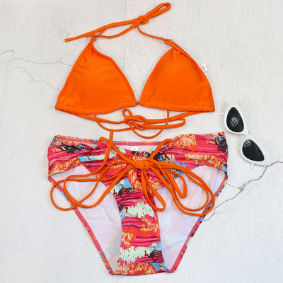 Bikini con Amarre Ajustable para Mujer