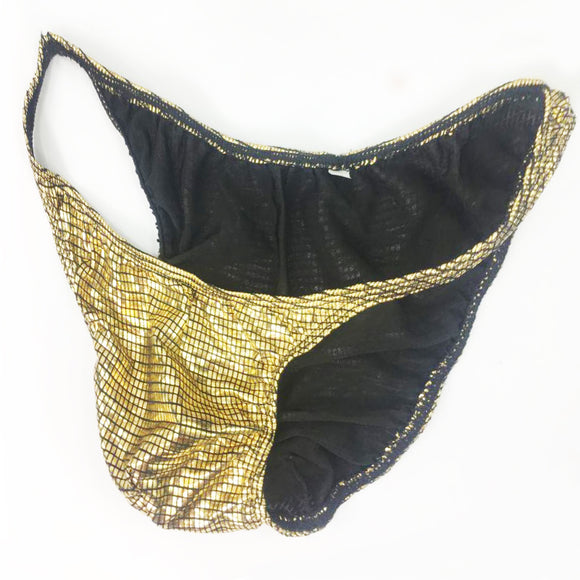 Shorts Deportivos Brillantes Dorado y Plateado para Hombre