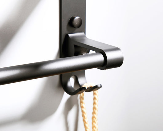 Toallero de Pared en Aluminio Negro Mate - Diseño Moderno y Resistente - Image 7