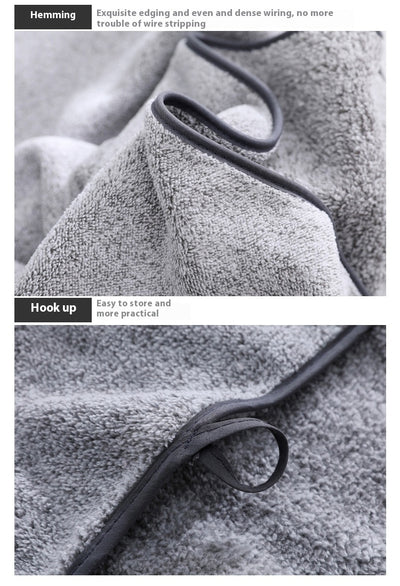 Toalla de Baño Absorbente de Fibra de Coral Gruesa con Carbón de Bambú Antibacteriano - Image 11