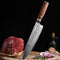 Cuchillo Damasco para Picar con Mango de Madera