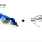 Blue Elastic String 13x4.5x6 cm