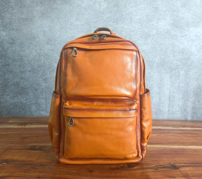 Mochila de Cuero para Negocios - Gran Capacidad, Cómoda y Versátil - Image 9