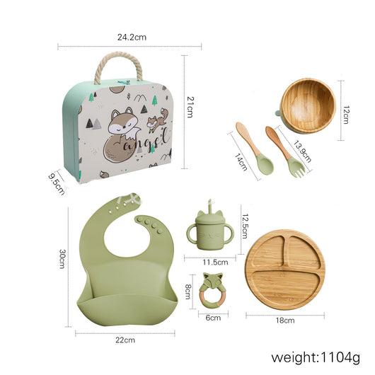 Set Completo de Alimentación Infantil con Plato Inteligente, Babero de Silicona y Accesorios - Image 12