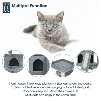 Torre de Lujo para Gatos con Doble Condominio y Percha Espaciosa - Image 26