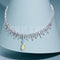 Women's Sterling Silver Plated Diamond Necklace White Gold Color 925 Silver Plated