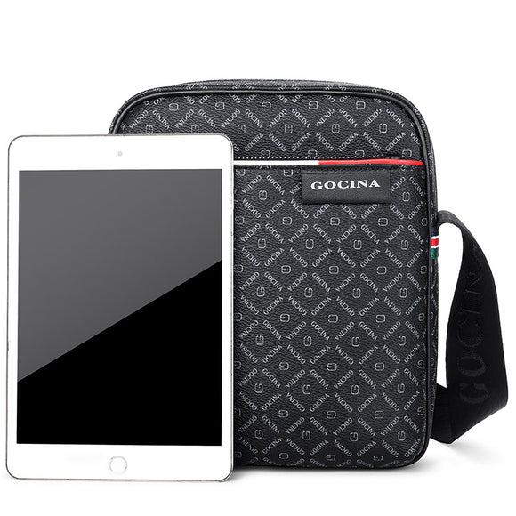 Bolsa Mensajero de Cuero para Hombre de Un Solo Hombro - Gran Capacidad