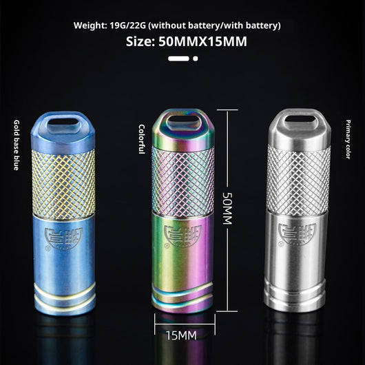 Linterna LED Recargable Ultracompacta en Titanio - Image 3