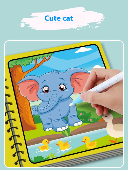 Libro Mágico de Pintura con Agua para Niños - Álbum de Colorear Reutilizable - Image 16