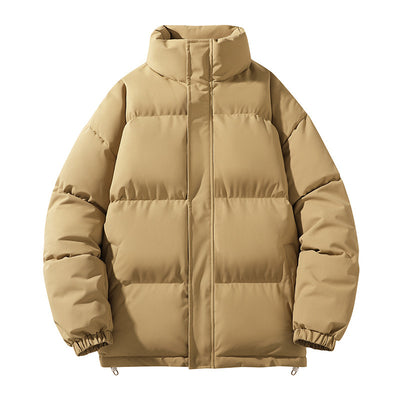 Abrigo Acolchado de Cuello Alto para Parejas - Diseño Minimalista - Image 11