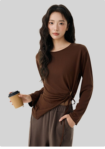 Blusa Deportiva Modal con Recortes Laterales y Cordón Ajustable - Image 23