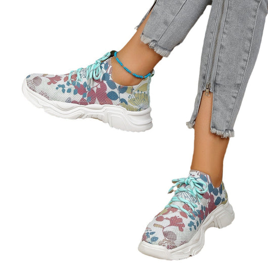 Zapatillas Deportivas Slip-On con Flores 3D - Tecnología Flyknit Ligera - Image 15