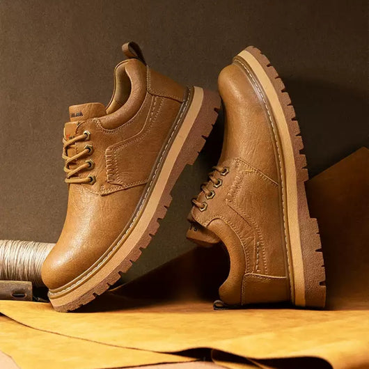 Zapatos Casuales de Cuero Genuino para Hombre - Estilo Vintage Primavera Otoño - Image 10