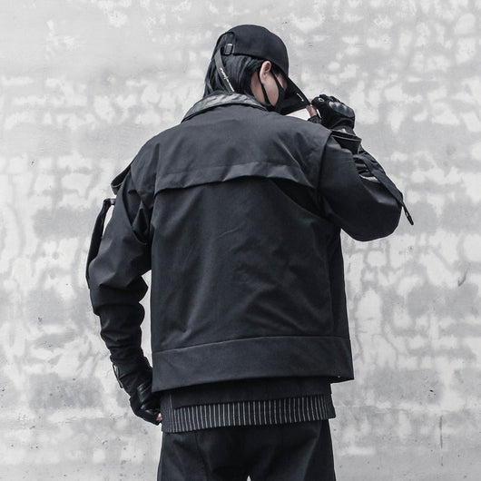 Chaqueta de Motociclista para Hombre con Hombreras Tejidas Reforzadas - Image 7