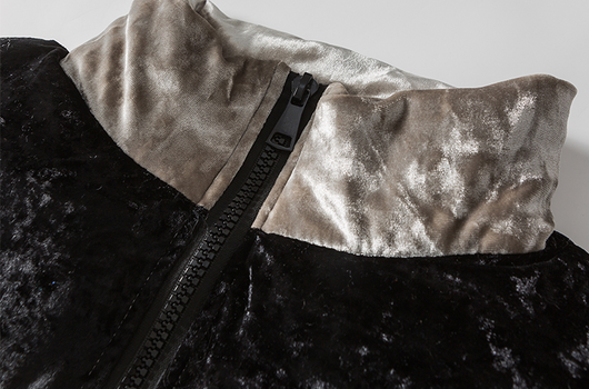 Chaqueta de Algodón Suelta con Cuello Contrastado y Terciopelo Grueso - Image 11