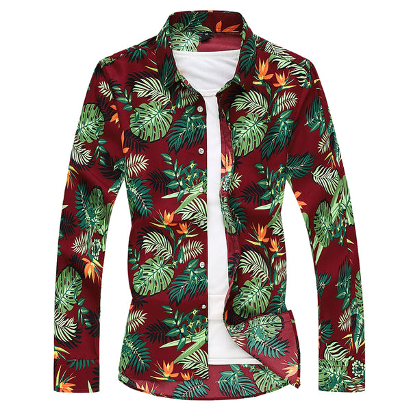 Camisa Estampada para Hombre Talla Grande - Colección Verano