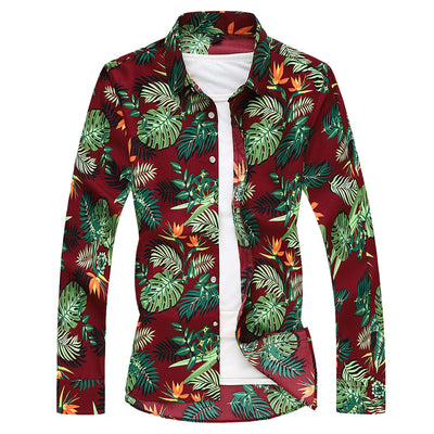 Camisa Estampada para Hombre Talla Grande - Colección Verano