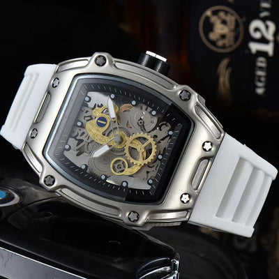 Reloj de Cuarzo Esqueleto Transparente Personalizado con Doble Movimiento - Image 5