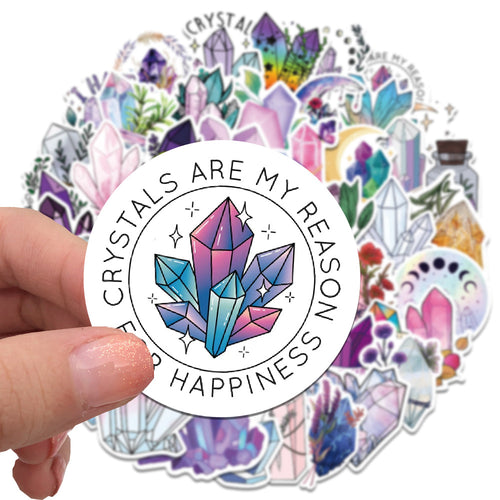50 Pegatinas de Cristal Onírico con Diseño Graffiti