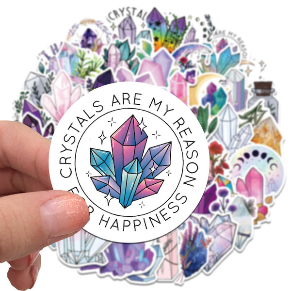 50 Pegatinas de Cristal Onírico con Diseño Graffiti