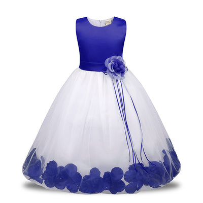 Vestido de Princesa Infantil con Malla Floral - Image 6