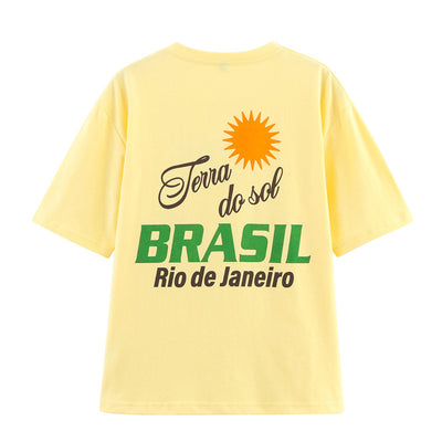 Camiseta de Verano Estilo Europeo y Americano con Estampado de Letras - Image 3