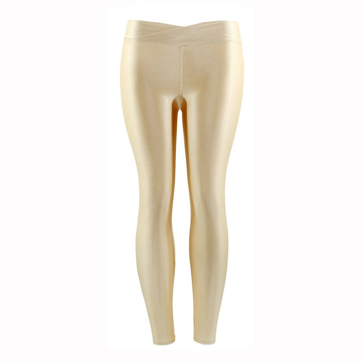 Pantalones Capri Elásticos Talle Bajo Brillante en Colores Neón para Mujer - Image 18
