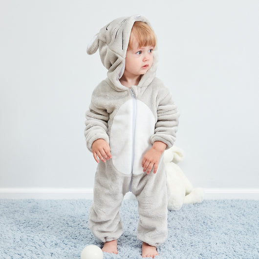 Pijama Mameluco Infantil Estampado Ratón - Diseño Otoñal en Franela - Image 7