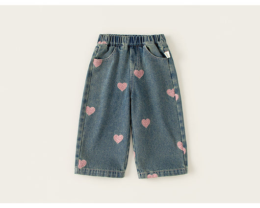 Pantalones Rectos Anchos para Niña - Estilo Casual Moderno - Image 9