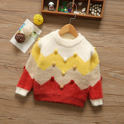 Suéter Infantil Acolchado para Niña - Cuello Redondo - Image 4