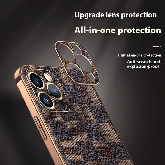 Funda Protectora Cuadros Plateados para Teléfono - Image 3
