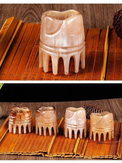 Peine Masajeador de Cuerno para Cabello y Cuero Cabelludo - Image 7