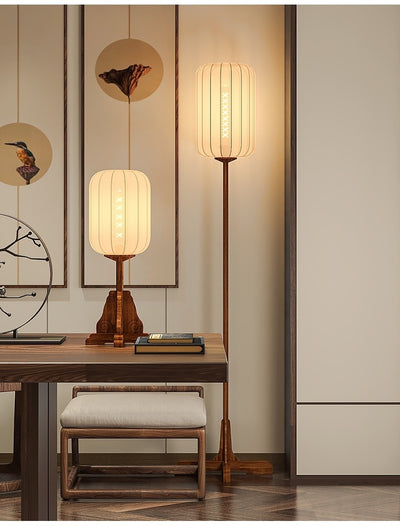 Lámpara de Piso Estilo Chino para Sala de Té Zen - Image 16