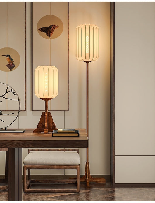 Lámpara de Piso Estilo Chino para Sala de Té Zen - Image 16