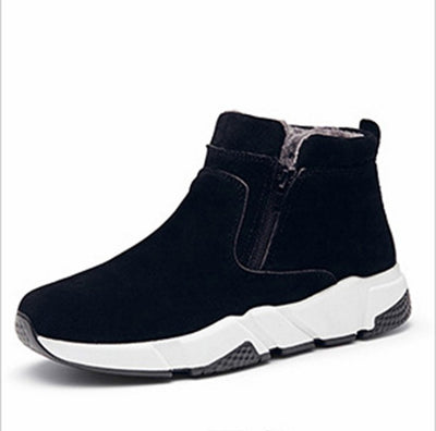 Zapatos Casuales de Invierno para Hombre en Ante y Algodón