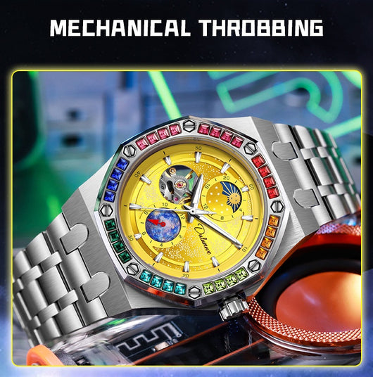 Reloj Mecánico Luminoso Impermeable Hombre - Serie Cielo Estrellado - Image 16