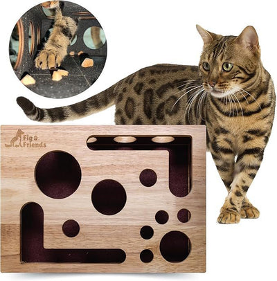 Juguete Laberinto de Madera Maciza para Gatos - Entretenimiento Interactivo - Image 12
