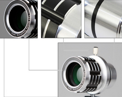 Lente Telefoto 12X para Móvil con Trípode Portátil Universal - Image 3