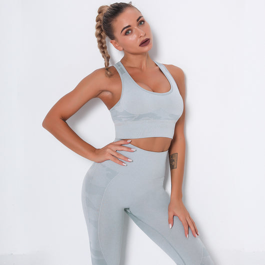 Conjunto de Brasier Invisible sin Costuras con Diseño Camuflaje - Image 24