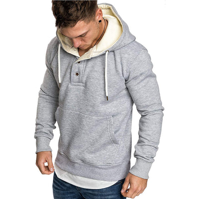 Sudadera Polar con Capucha y Detalles de Botones - Image 4