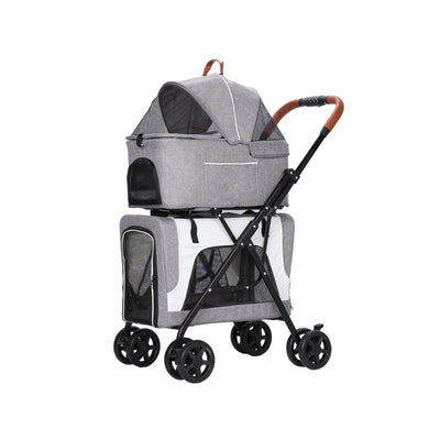 Carrito Transportador de Mascotas Doble Capa Ultraligero - Image 6