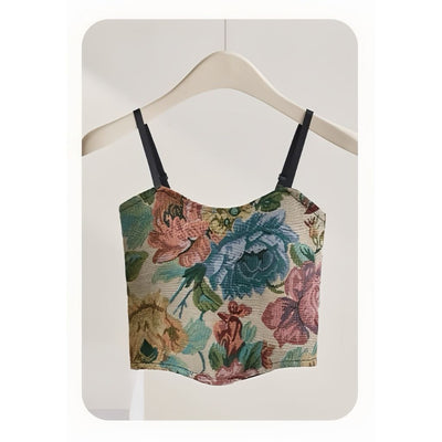 Bolso Sling Floral Vintage con Pliegues Elegantes - Image 6