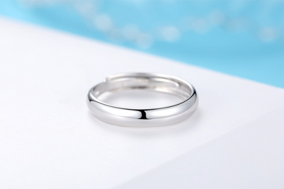 Anillo de Plata Liso y Brillante para Hombre - Image 5