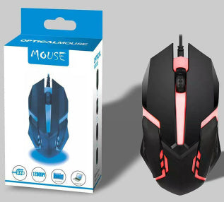 Ratón Gaming USB con Luz LED Respirable Multicolor para E-sports - Image 3