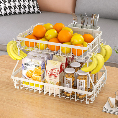 Canasta Organizadora de Dos Niveles para Frutas y Snacks - Image 2
