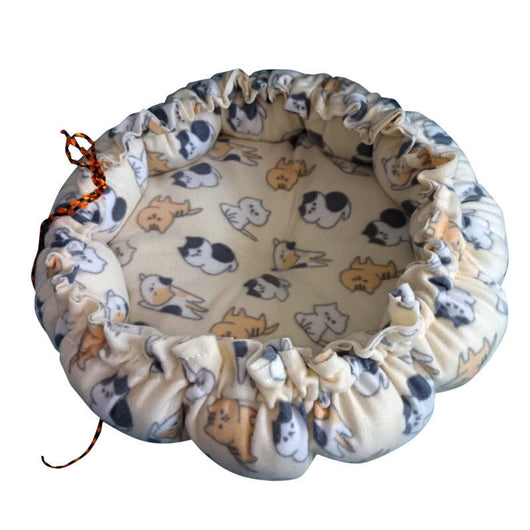 Cama para Mascotas Calabaza Cuatro Estaciones con Cordón Ajustable - Image 5