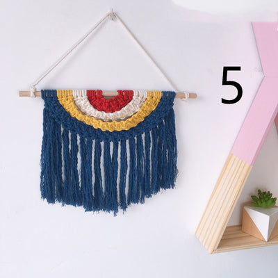 Tapiz Tejido a Mano en Algodón con Borlas Decorativas - Image 28