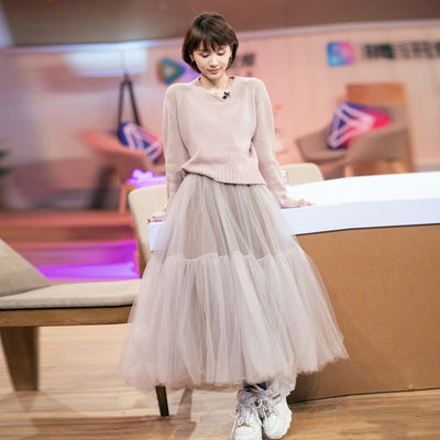 Falda Tutú Voluminosa de Tul - Diseño Elegante en Colores Sólidos - Image 26