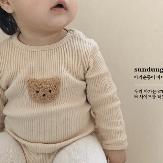 Abrigo Envolvente de Oso para Bebé y Niño Pequeño - Colección Otoño Ins Korea