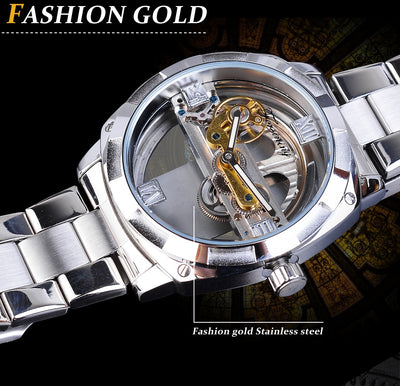 Reloj Mecánico Automático con Diseño Esqueleto - Image 5